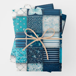 Kleurrijke Patchwork Quilt Wrapping Paper Sheets