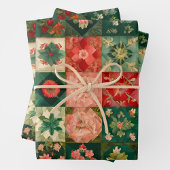 Kleurrijke Patchwork Quilt Wrapping Paper Sheets