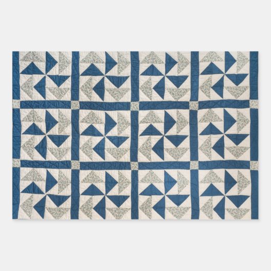 Kleurrijke  patchwork Quilts Stijlvol Inpakpapier Vel (Voorkant 2)