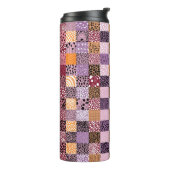 Kleurrijke Patchwork Reisbeker Thermosbeker (Gedraaid links)