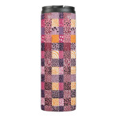Kleurrijke Patchwork Reisbeker Thermosbeker (Achterkant)