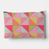 Kleurrijke Patchwork Ritssluiting Zak | Make-up Ta Etui (Achterkant)