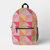 Kleurrijke Patchwork Rugzak (Voorkant)