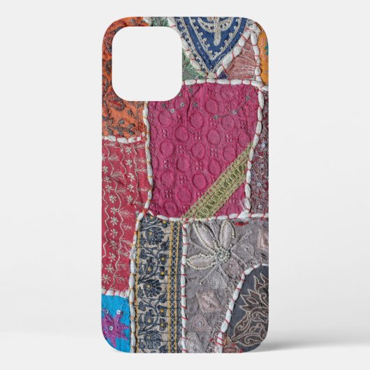 Kleurrijke Patchwork Tapijt Closeup Detail Case-Mate iPhone Case (Achterkant)