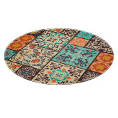 Kleurrijke Patchwork Tegel: Islamitische Majolica Snijplank (Hoek)