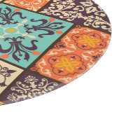 Kleurrijke Patchwork Tegel: Islamitische Majolica Snijplank (Hoek)
