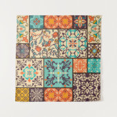 Kleurrijke Patchwork Tegel: Islamitische Majolica Wandkleed (Voorkant (horizontaal))