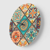 Kleurrijke patchwork tegel: Islamitische motieven. Grote Klok (Hoek)