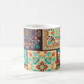 Kleurrijke patchwork tegel: Islamitische motieven. Koffiemok (Center)