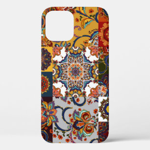 Kleurrijke Patchwork Tegel: Majolica Pottery Style Case-Mate iPhone Case
