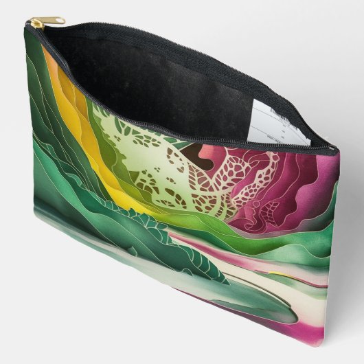 Kleurrijke Pathway Accessoirezak Handtas (Open)