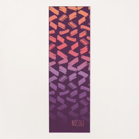 kleurrijke patronen, aangepast yogamat (Voorkant)