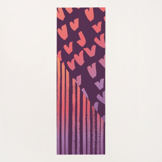 kleurrijke patronen, aangepast yogamat (Achterkant)