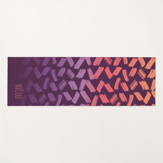 kleurrijke patronen, aangepast yogamat (Voorkant (horizontaal))