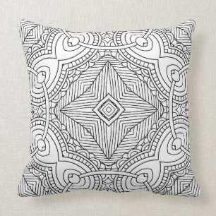 Kleurrijke Patronen Kleur Kunst Worp Kussens Decor