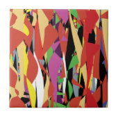 Kleurrijke patronen tegeltje (Voorkant)