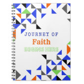 Kleurrijke Patroon Geloof Inspirerend Quote Notitieboek (Voorkant)