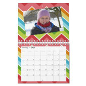 Kleurrijke Patroon Gepersonaliseerde 18 Foto Sjabl Kalender (Jan 2026)