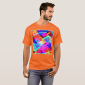 Kleurrijke Patroon Magic T-shirt (Voorkant volledig)