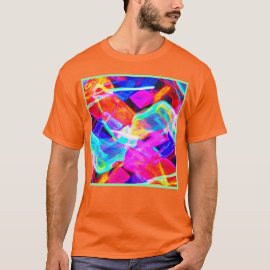 Kleurrijke Patroon Magic T-shirt (Voorkant)