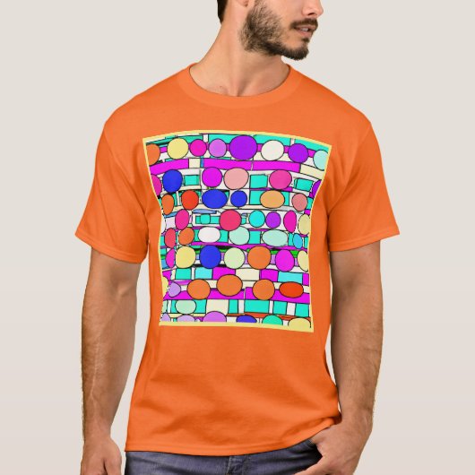 Kleurrijke Patroon Magic T-shirt (Voorkant)