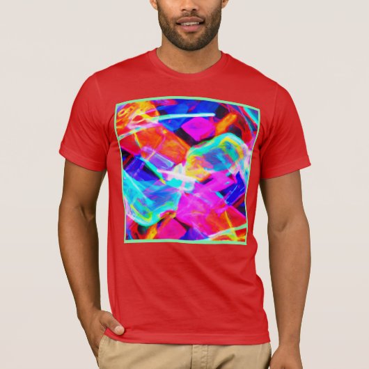 Kleurrijke Patroon Magic T-shirt (Voorkant)