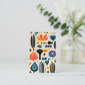 Kleurrijke patroon professionele unieke baan elke visitekaartje (Staand voorkant)