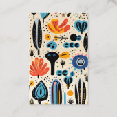 Kleurrijke patroon professionele unieke baan elke visitekaartje (Voorkant)