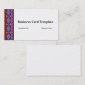 Kleurrijke Patroon Zuidwest Visitekaartje (Voorkant / Achterkant)