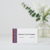 Kleurrijke Patroon Zuidwest Visitekaartje (Staand voorkant)