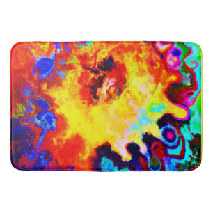 Kleurrijke patroonexplosie badmat
