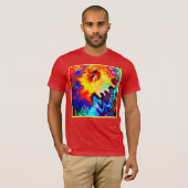 Kleurrijke patroonexplosie t-shirt (Voorkant volledig)