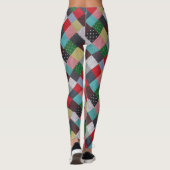 kleurrijke  patrouilles voor patchwork leggings (Achterkant)