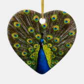 Kleurrijke pauw keramisch ornament (Voorkant)