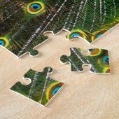 Kleurrijke pauw legpuzzel (Zijkant)