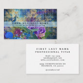 Kleurrijke Pauw Visitekaartjes (Voorkant / Achterkant)