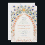 Kleurrijke pauwenboog | Monogram bruiloft Kaart<br><div class="desc">Verken verfijning en betekenis door onze Monogram Peacock bruiloft uitnodiging! Markeer een verfijnde boog van pauwenveren die schoonheid, bescherming en frisse start symboliseren. De 'Kleurrijke Peacock Arch Lijst' serie cadeaus een sierlijk, verfijnd en ingewikkeld gebogen lijst met een nostalgische essentie. De opname van monogrammen verhoogt de verfijning van het ontwerp....</div>