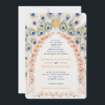 Kleurrijke pauwenboog | Monogram bruiloft Kaart<br><div class="desc">Verken verfijning en betekenis door onze Monogram Peacock bruiloft uitnodiging! Markeer een verfijnde boog van pauwenveren die schoonheid, bescherming en frisse start symboliseren. De 'Kleurrijke Peacock Arch Lijst' serie cadeaus een sierlijk, verfijnd en ingewikkeld gebogen lijst met een nostalgische essentie. De opname van monogrammen verhoogt de verfijning van het ontwerp....</div>