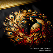 Kleurrijke pauwendans bad handdoek