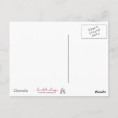 Kleurrijke Pauwveerprint Briefkaart (Achterkant)