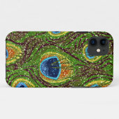 Kleurrijke Pauwveerprint Case-Mate iPhone Case (Achterkant (horizontaal))