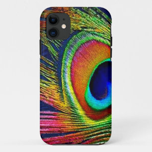 Kleurrijke Pauwveerprint iPhone 11 Hoesje