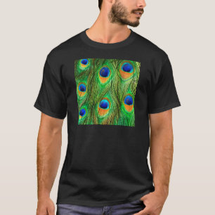 Kleurrijke Pauwveerprint T-shirt