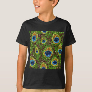 Kleurrijke Pauwveerprint T-shirt