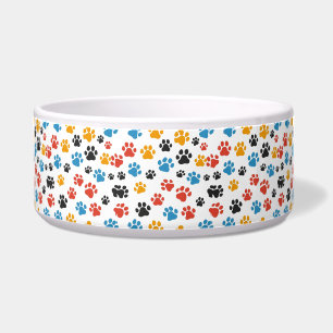 Kleurrijke Paw Dog Bowl Voerbakje