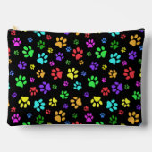 Kleurrijke Paw Prints Design Accessoire Bag Etui (Voorkant)