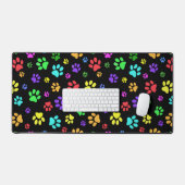 Kleurrijke Paw Prints Design Desk Mat (Keyboard & Muis)
