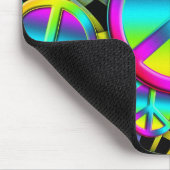 kleurrijke PEACE Muismat (Hoek)