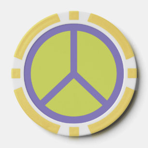 Kleurrijke Peace Sign poker chips