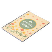 Kleurrijke Peach Pink Yellow Gratitude Journal Notitieboek (Linkerzijde)